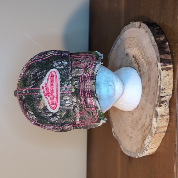 Team Realtree Camouflage Pink Trim Baseball Hat Cap Classic Logo - Picture 1 of 9